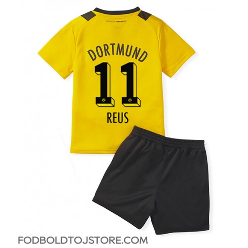 Borussia Dortmund Marco Reus #11 Hjemmebanesæt Børn 2022-23 Kortærmet (+ Korte bukser)